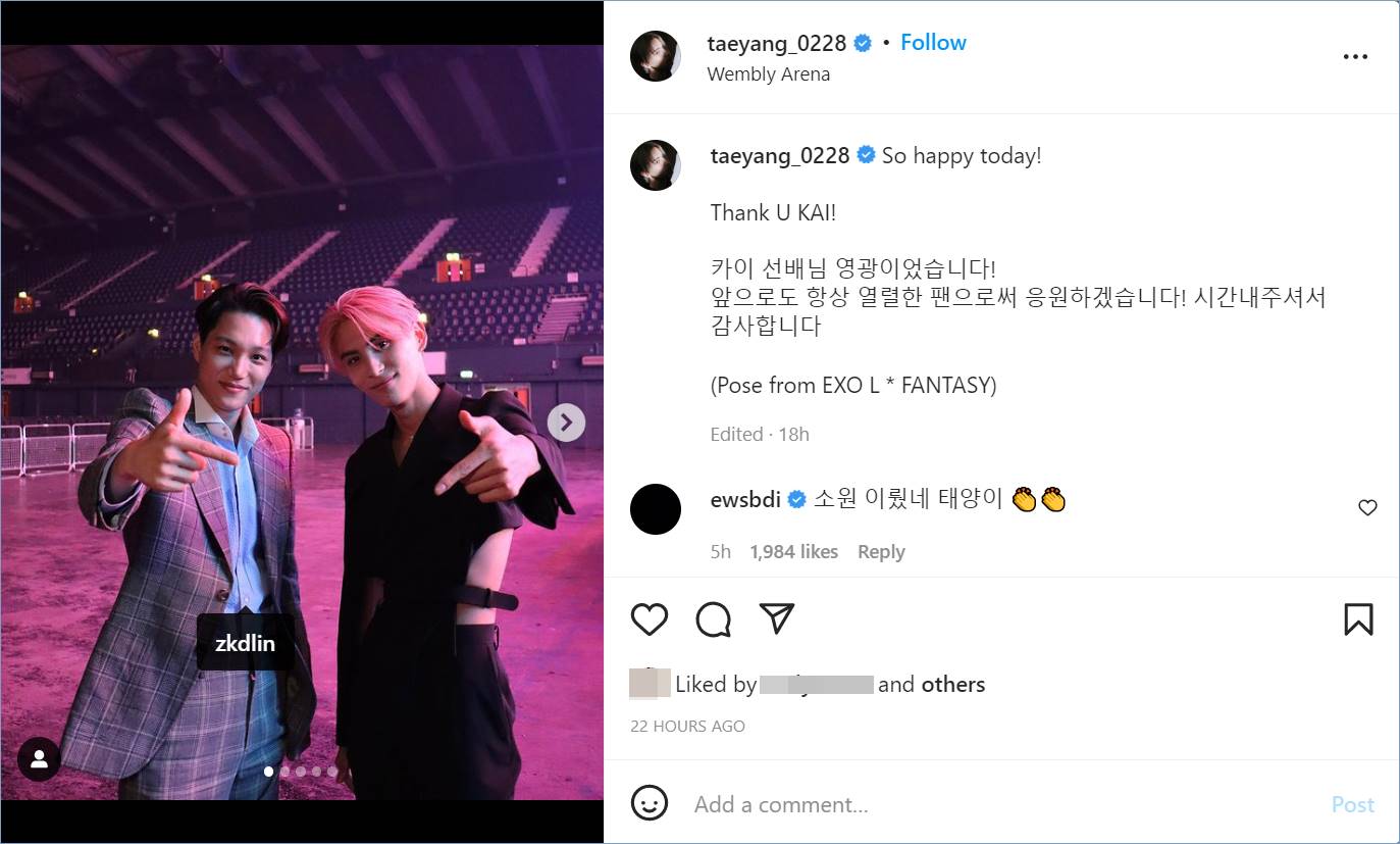 Rowoon SF9 mengomentari potret Taeyang