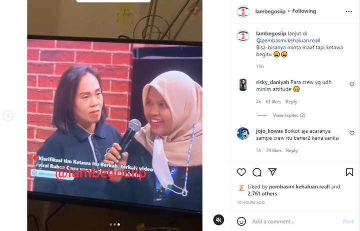 Perwakilan Kru TV yang Dorong Ruben Onsu Minta Maaf, Gaya Cengengesan Panen Hujatan