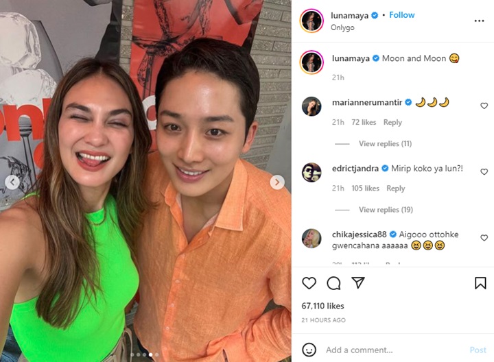 Luna Maya Nongkrong Bareng Moon Se Hoon Bintang \'Single\'s Inferno\', Didesak Lakukan Ini