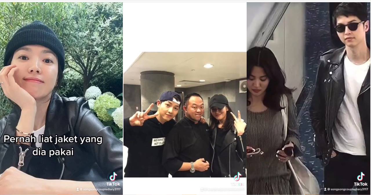 Song Hye Kyo kenakan jaket mirip dengan milik Song Joong Ki