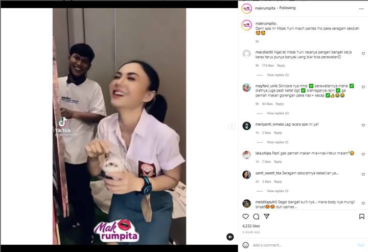 Usia Sudah Setengah Abad, Yuni Shara Tampil Makin Menggemaskan Saat Pakai Baju SMA