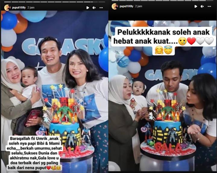 Puput eks Ibu Tiri Vanessa Angel Panjatkan Doa Sambut Ultah Gala Sky Lewat Kenangan Manis Ini
