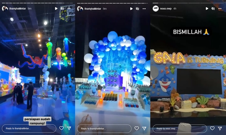 Thariq Halilintar Bocorkan Tempat Pesta Ulang Tahun Gala, Super Meriah Bertemakan Laut