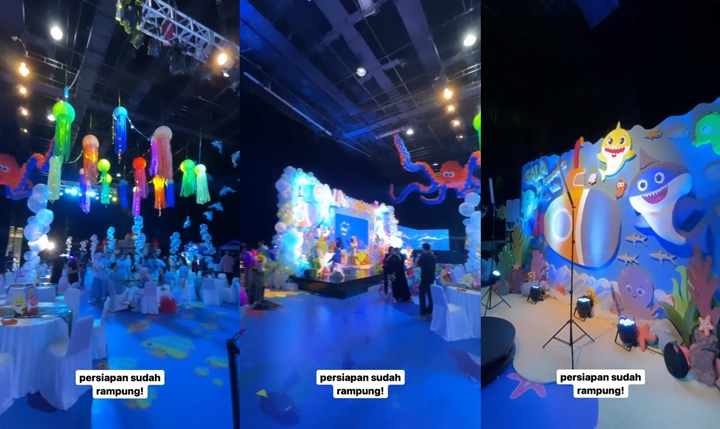Konsep Ultah Serba Biru