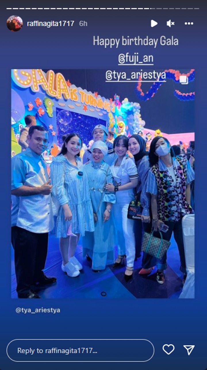 Nagita Slavina Dipuji Selangit Tampil Sederhana di Ultah Gala Sky, Tenteng Kado Spesial?
