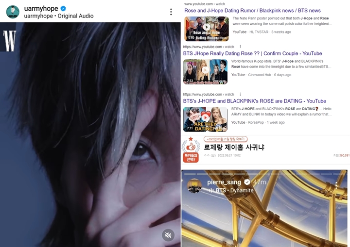 Visual J-Hope BTS Jadi Sasaran Haters Gegara Rumor Pacari Rose BLACKPINK