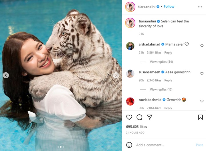 Basah-basahan, Tiara Andini dan Alshad Ahmad Pemotretan di Kolam Renang Sambil Gendong \'Anak\'
