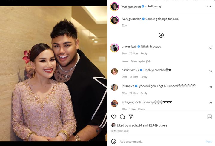 Ivan Gunawan dan Ayu Ting Ting Ramai Disebut Couple Goals Gara-Gara Foto Manis Ini