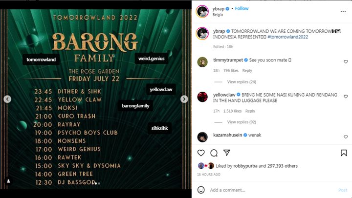 Bikin Bangga, Reza Arap Banjir Pujian Usai Kabarkan Bakal Tampil di Tomorrowland