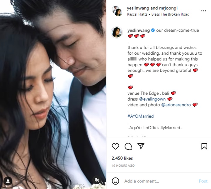 Yeslin Wang Eks Delon Thamrin Resmi Menikah Lagi, Paras Tampan Suami Korea Bikin Salfok
