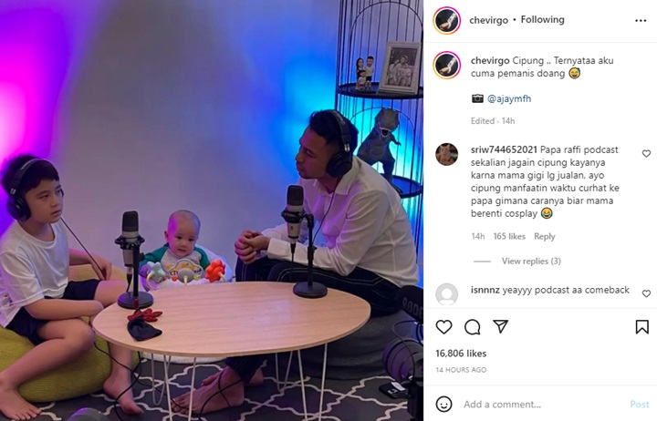 Raffi Ahmad Ajak Kedua Putranya Bikin Podcast, Lucunya Rayyanza Cuma Jadi Pemanis