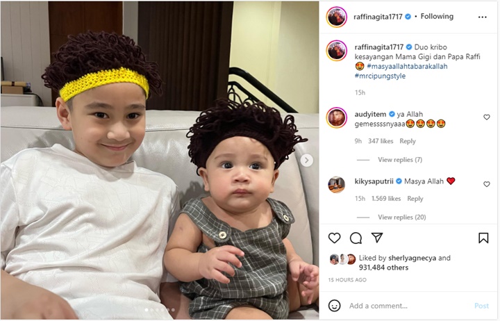 Rafathar Senyum, Rayyanza Beri Reaksi Tak Terduga Saat Didandani Nagita Slavina Pakai Wig Bikin Gemas