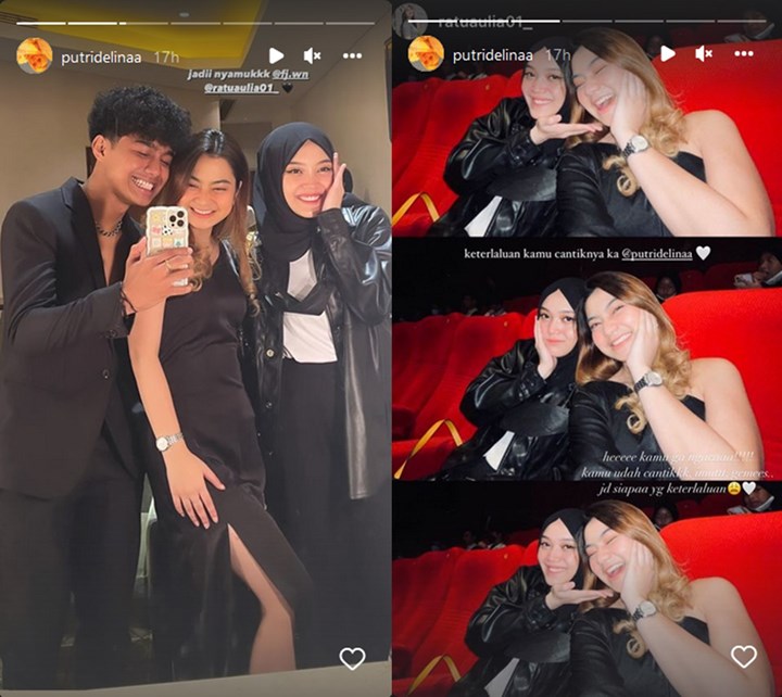 Putri Delina Ternyata Hadir di Gala Premiere Film Fuji, Dandanannya Rock Abis!
