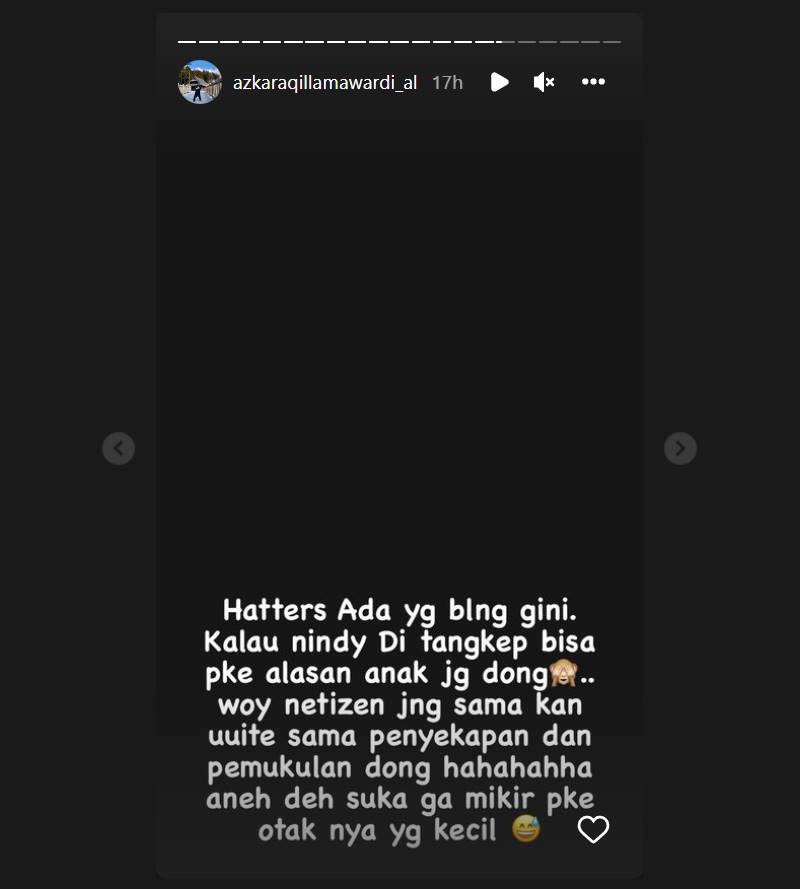 Nikita Mirzani memberikan sindiran kepada Nindy Ayunda