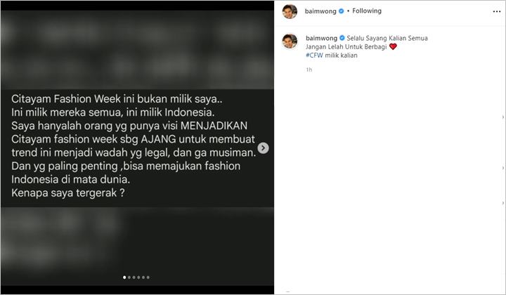 Singgung Visi, Baim Wong Beber Tujuan Patenkan ‘Citayam Fashion week’ Usai Digeruduk Hujatan