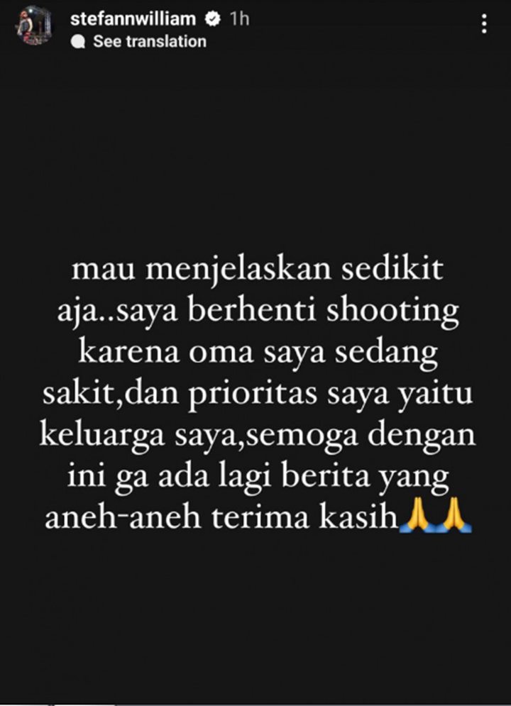 Stefan William Balas Begini Usai Dituding Jadi Penyebab Tamatnya Sinetron \'Aku Jatuh Cinta\'