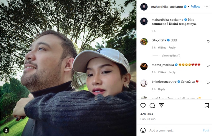 Didi Mahardika Mulai Berani Pamer Foto Mesra dengan Cita Citata, Tantang Netizen Begini