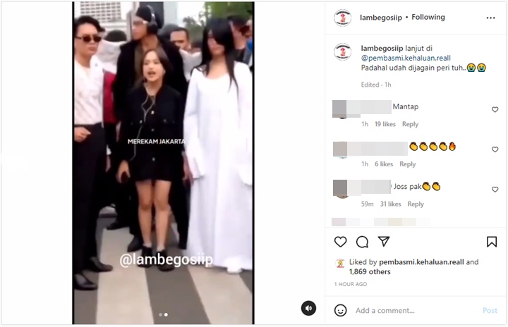 Aksi Jeje Slebew di Jalanan Dibubarkan, Momen Didorong Polisi Malah Ramai Ditertawakan?
