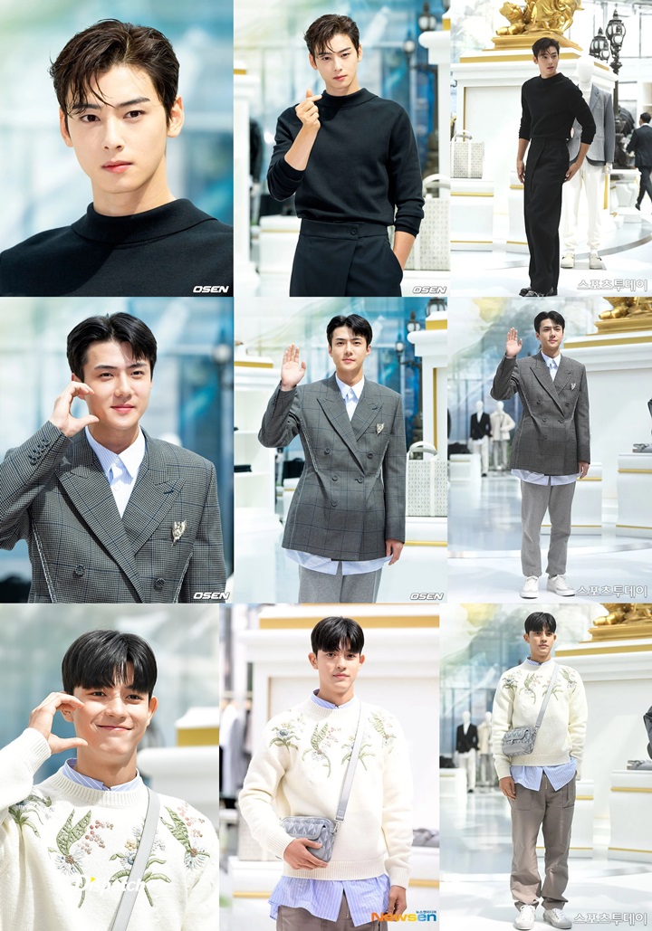 Adu Gaya Cha Eunwoo, Sehun dan Lomon di Event Terbaru