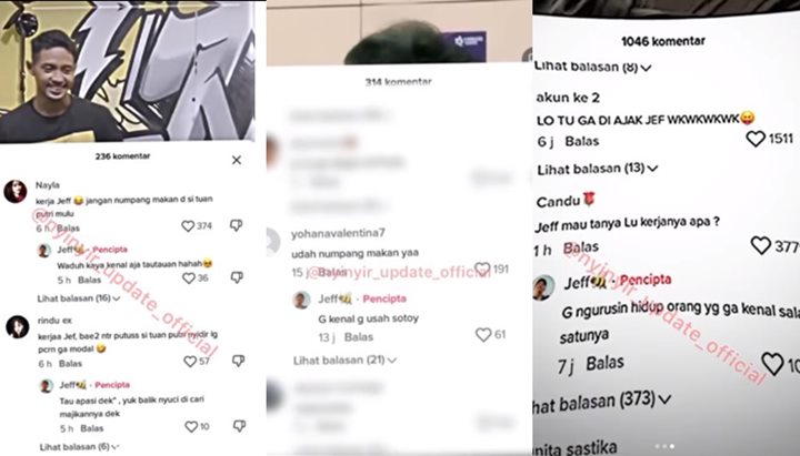 Viral Jawaban Ketus Jeffry Reksa Saat Diminta Netizen Kerja dan Tak Bergantung Ke Putri Delina