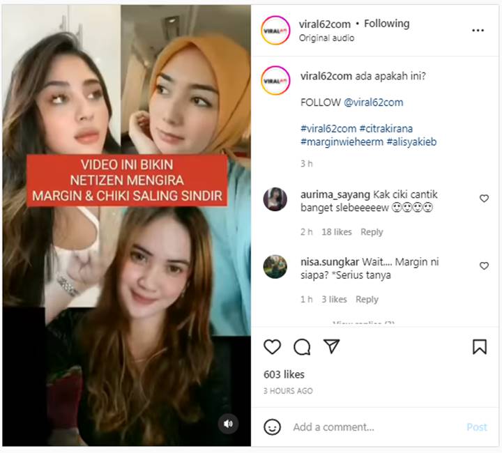 Margin Wieheerm dan Citra Kirana Diduga Saling Lempar Sindiran, Masalah Apa?