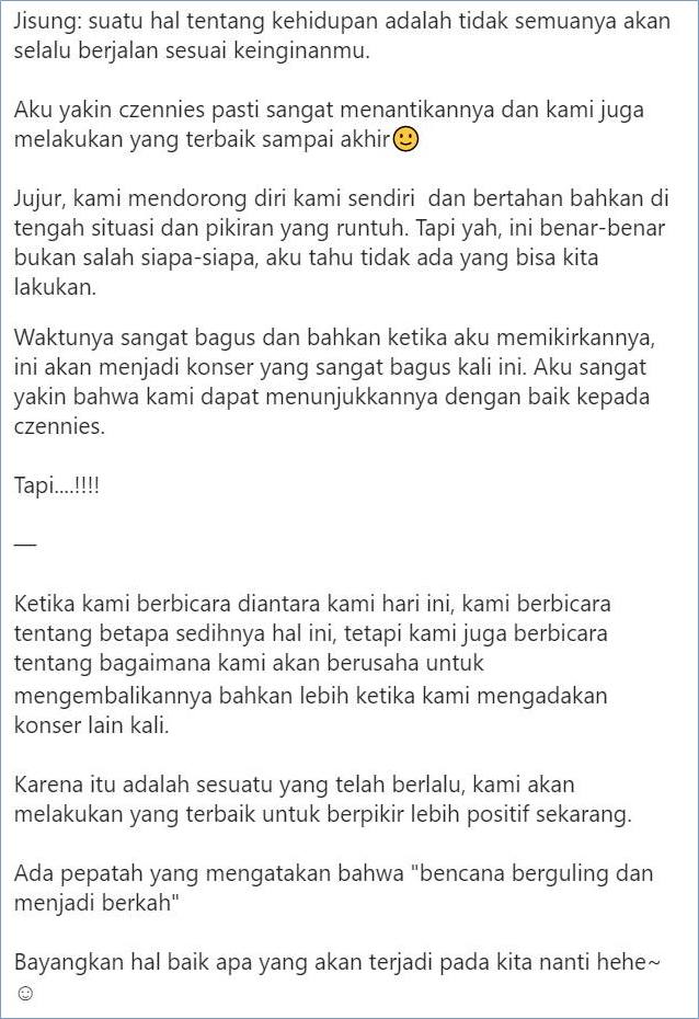 Nyesek Jamaah, Member NCT Dream Kompak Tulis Pesan Panjang Lebar usai