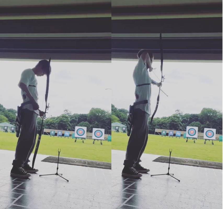 Shotaro NCT menunjukkan video berlatih panahan