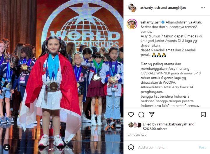 Arsy Jadi Juara Di WCOPA Amerika, Raih 14 Penghargaan Bikin Bangga