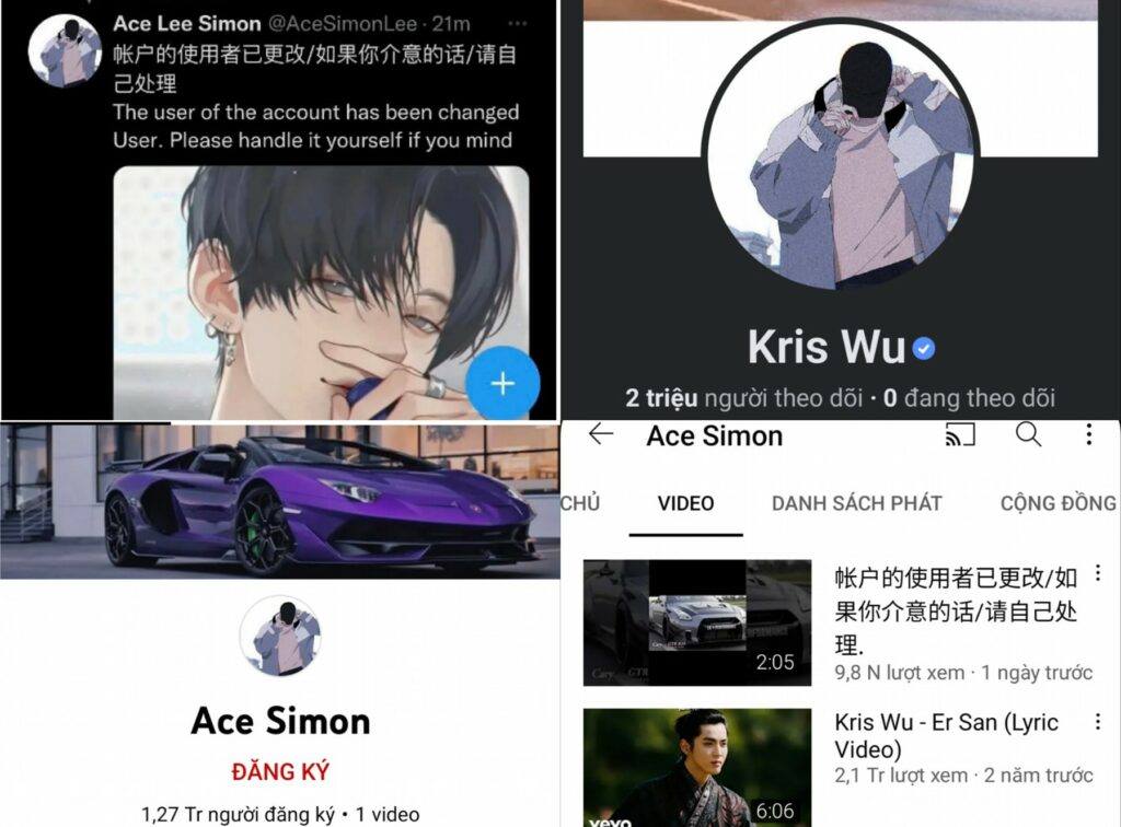 Akun media sosial Kris Wu diretas