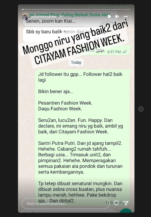Yusuf Mansur Soroti Citayam Fashion Week Beda dari yang Lain, Ingin Gelar Peragaan Begini