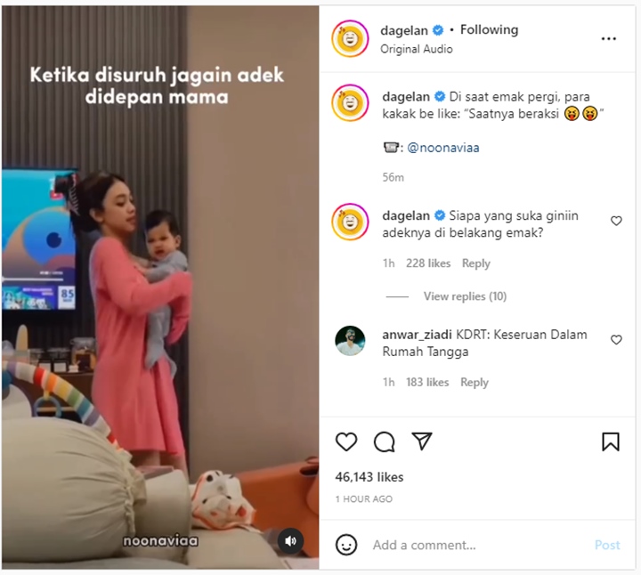 Kelakuan Random Naura Ayu Saat Jagain Sang Adik Bungsu Disorot, Bikin Ngakak