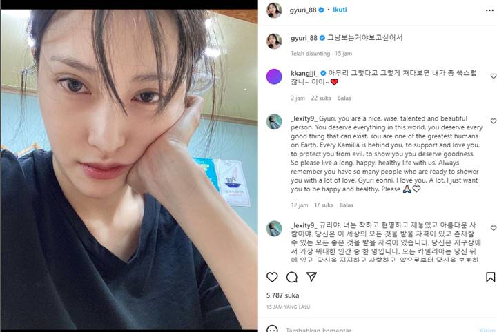 Unggahan Park Gyuri Dengan Mata Sembab Picu Khawatir, Isi Caption Meresahkan