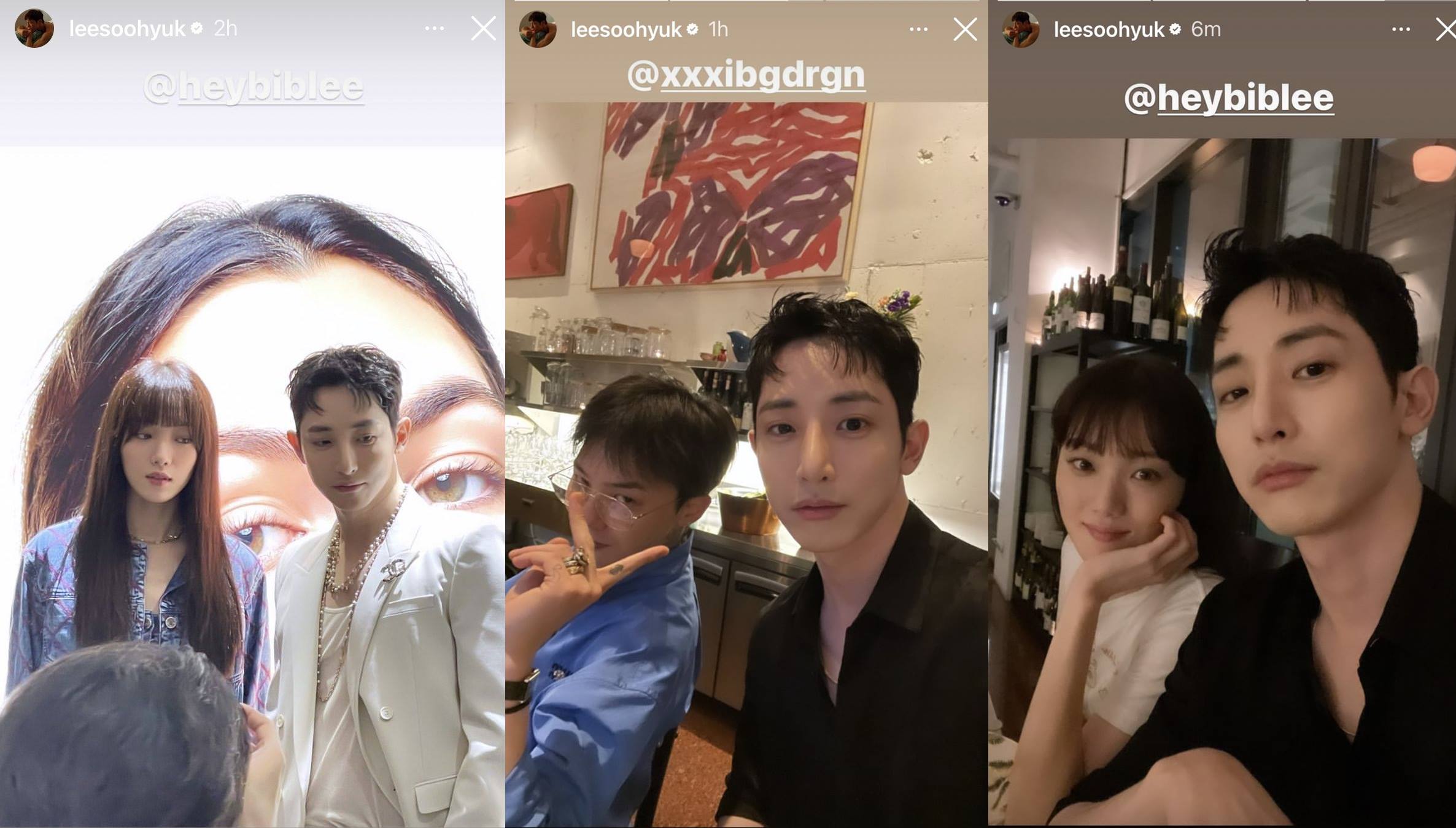 Lee Soo Hyuk menunjukkan kedekatan dengan Lee Sung Kyung dan G-Dragon BIGBANG