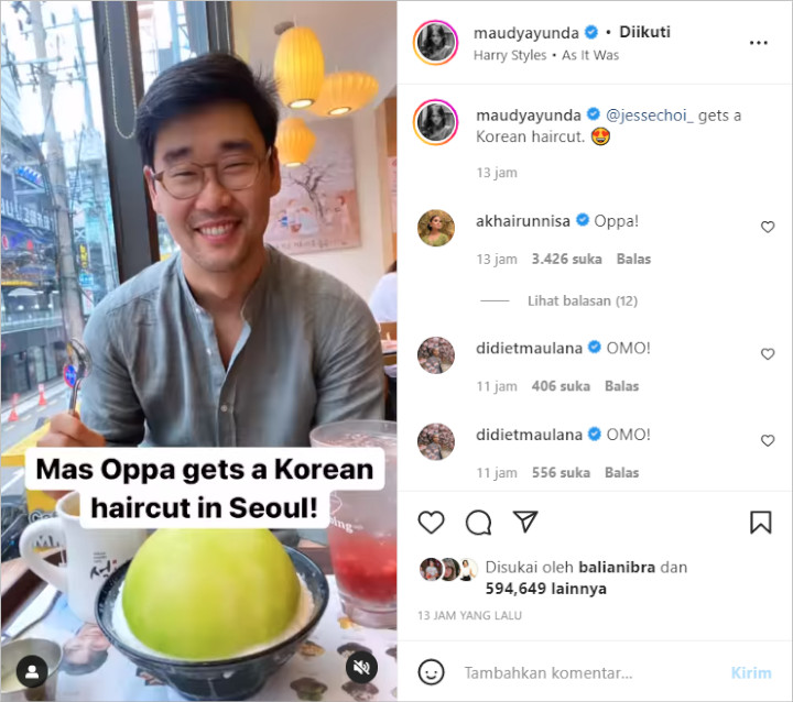Bongkar \'Transformasi\' Jesse Choi Saat Mudik Ke Korea Selatan, Maudy Ayunda Beri Panggilan Gemas