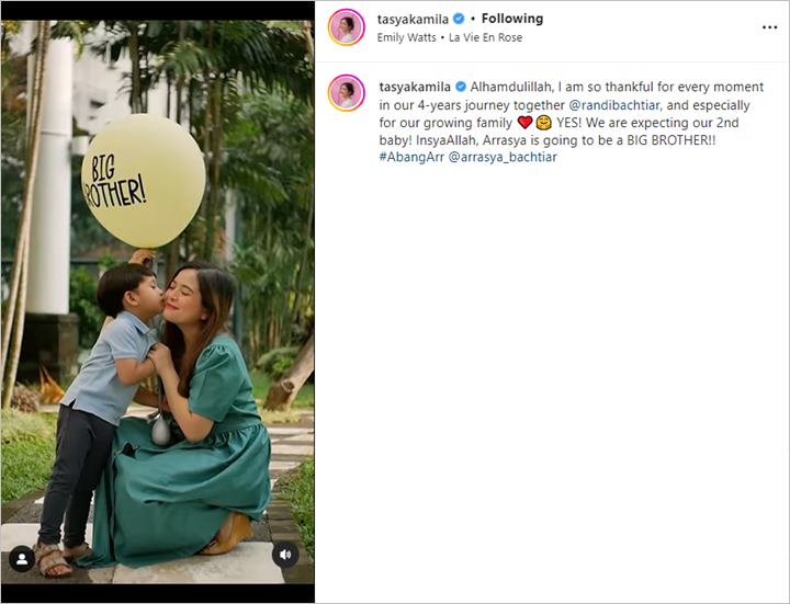 Selamat! Tasya Kamila Umumkan Hamil Anak Kedua di Momen Istimewa