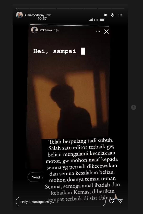 Denny Sumargo Bagikan Kabar Duka: Gua Gak Pernah Membayangkan Ini Akan Terjadi