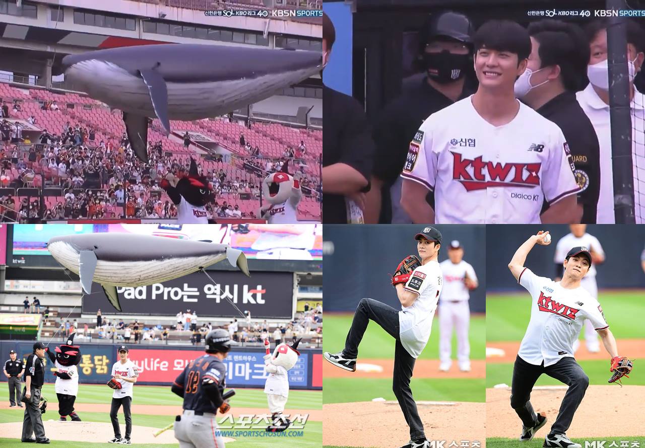 Momen Kang Tae Oh menjadi first pitcher