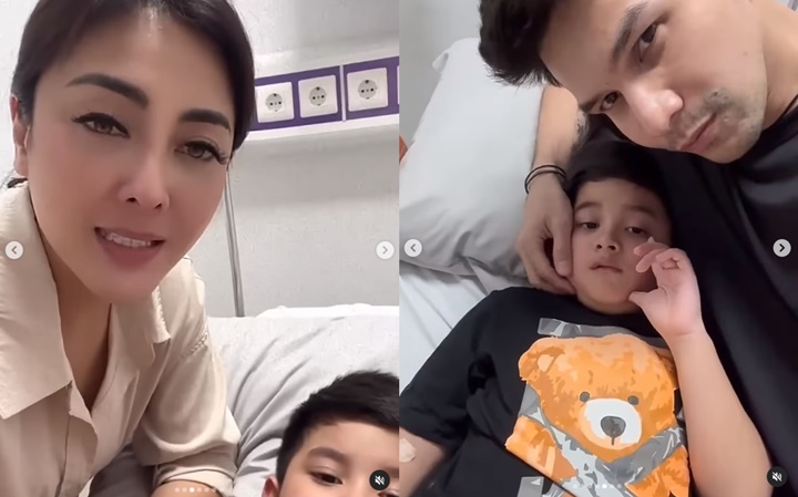 Adem, Jonathan Frizzy dan Dhena Devanka Tampak Akur Saat Urus Anak di Rumah Sakit