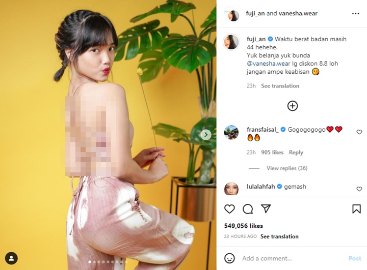 Penampilan Seksi Fuji Kenakan Ini Justru Panen Pujian Selangit: Waktu BB Masih 44