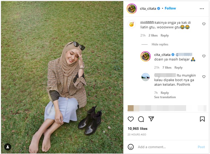 Cita Citata Diduga Mantap Berhijab, Jawab Begini Saat Disentil Masih Pamerkan Kaki