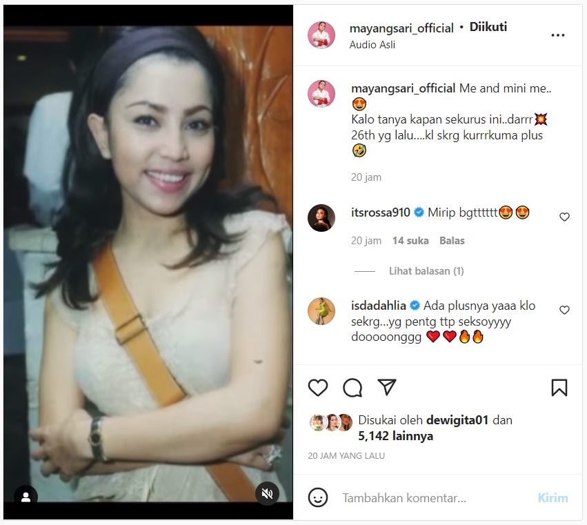Mayangsari Bagikan Foto Masa Muda di 26 Tahun Silam, Plek Ketiplek Mirip Sang Putri?