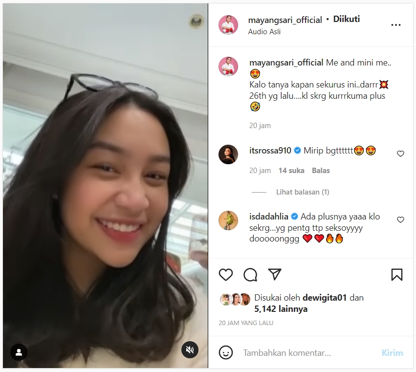 Mayangsari Bagikan Foto Masa Muda di 26 Tahun Silam, Plek Ketiplek Mirip Sang Putri?