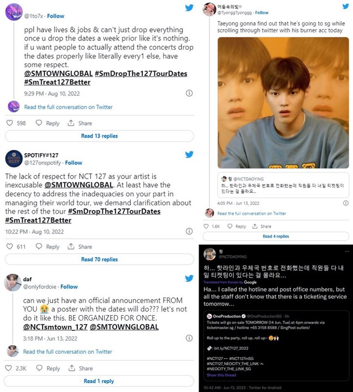 SM Entertainment Fans Soal Ketidakjelasan Tanggal dan Destinasi World Tour NCT 127