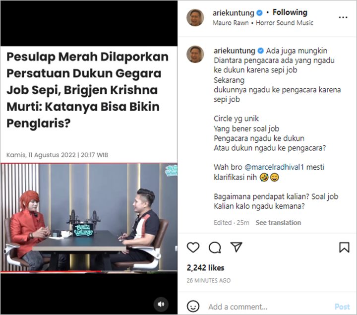 Arie Untung-Pesulap Merah