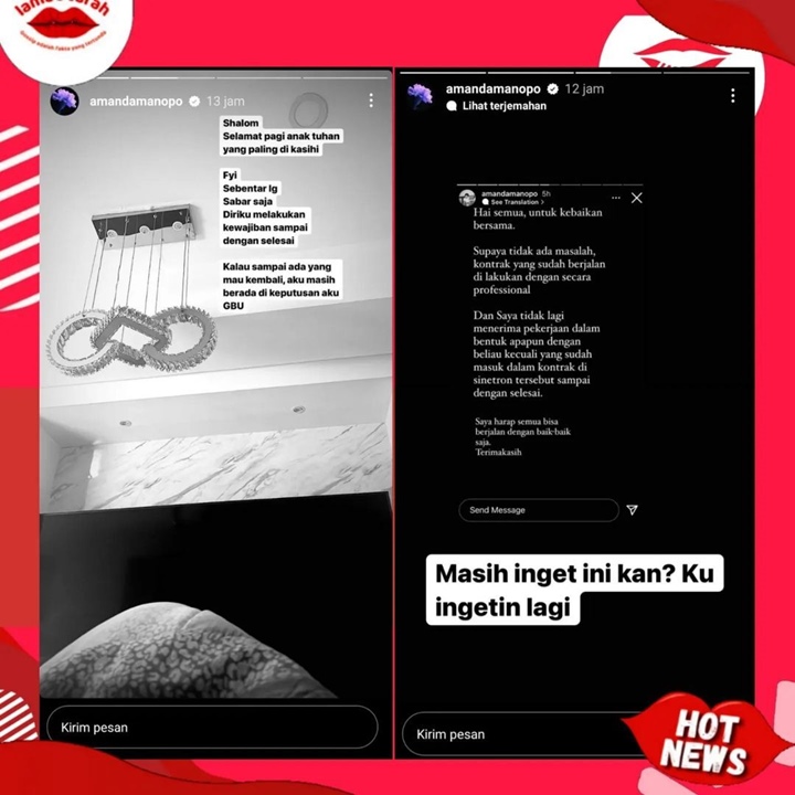 Arya Saloka Dikabarkan Balik, Amanda Manopo Putuskan Bakal Hengkang dari \'Ikatan Cinta\'?