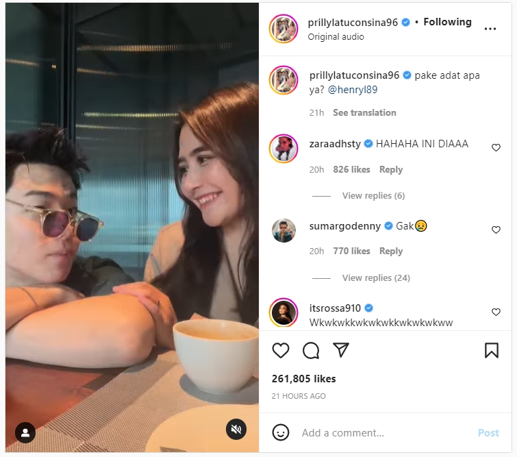\'Dilamar\' Henry Lau, Prilly Latuconsina Bingung: Pakai Adat Apa Ya?