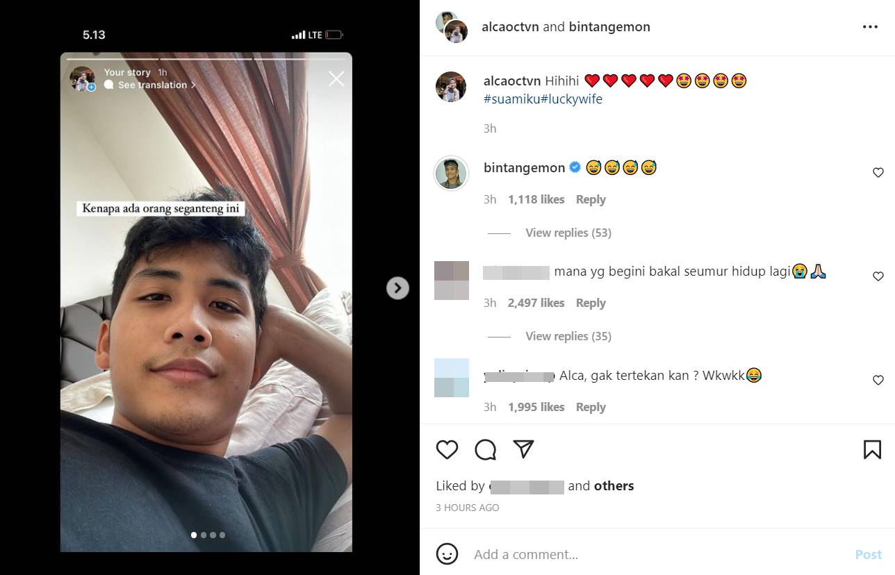Bintang Emon membajak akun Instagram sang istri