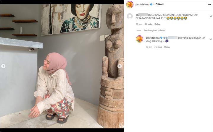 Tabiatnya Disinggung Beda Tak Lagi Lugu dan Pendiam, Putri Delina Beri Jawaban Asyik?
