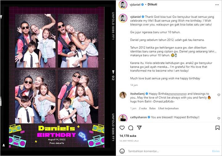 Pamer Foto Langka, Pesan Daniel Mananta Kala Peringati Momen Ultah Penuh Haru