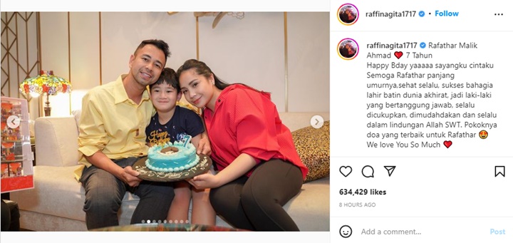 Rafathar Ulang Tahun ke-7, Gemasnya Rayyanza Malah Gantikan Tugas Sang Kakak Lakukan Ini